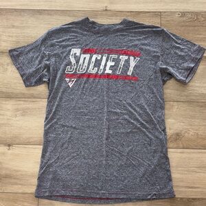 Society Heather Gray and Red Men's Tee size large